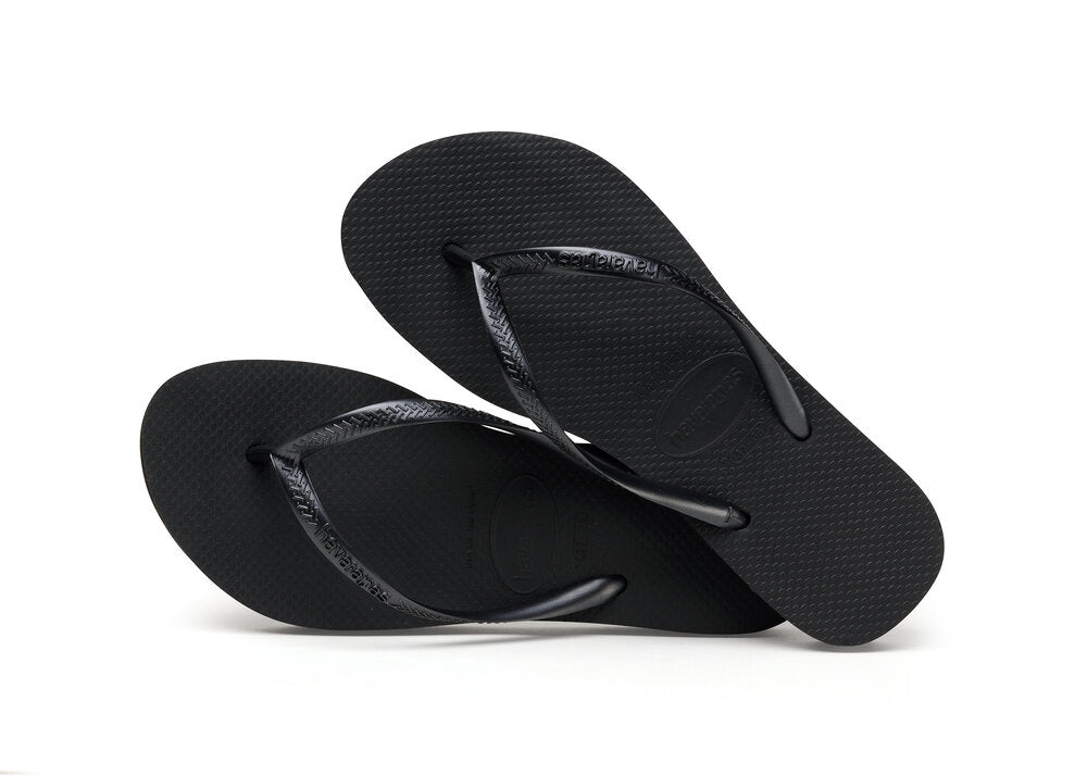 Slim Flat Form klipklapper - sort